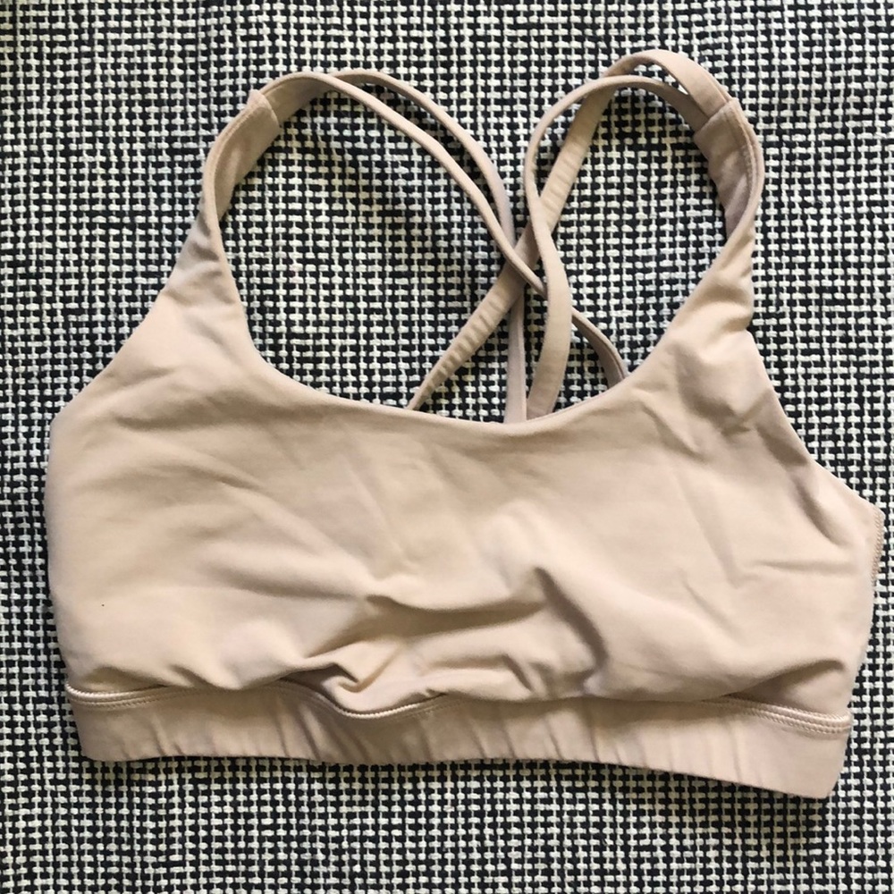 Nude lululemon energy bra